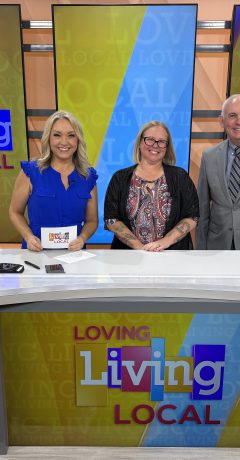 Shayla Weinbrandt and Dr. Rich Whitaker discuss Assertive Community Treatment Davenport services during a Living Local television interview.
